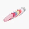 Confezione da 7 paia di calzini corti assortiti per bambini