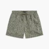 Costume da bagno a 7″ con stampa a foglie di palma Costume da bagno a 7″ con stampa a foglie di palma
