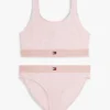 Costume da bagno a due pezzi con stampa e scollo quadrato per bambina Costume da bagno a due pezzi con stampa e scollo quadrato per bambina