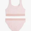 Costume da bagno a due pezzi con stampa e scollo quadrato per bambina Costume da bagno a due pezzi con stampa e scollo quadrato per bambina