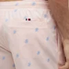Costume da bagno a righe con monogramma in script da 5″