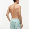 Costume da bagno a righe con monogramma in script da 5″