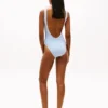 Costume da bagno con scollo rotondo e monogramma in tutto il capo Costume da bagno con scollo rotondo e monogramma in tutto il capo