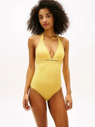Costume da bagno intero con logo Hilfiger