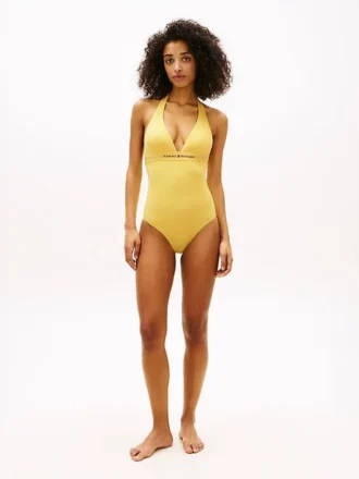 Costume da bagno intero con logo Hilfiger