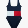 Costume intero a blocchi di colore