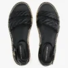 Espadrillas con plateau e cinturini intrecciati in pelle Espadrillas con plateau e cinturini intrecciati in pelle
