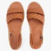 Espadrillas con plateau e cinturini intrecciati in pelle Espadrillas con plateau e cinturini intrecciati in pelle