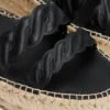 Espadrillas con plateau e cinturini intrecciati in pelle Espadrillas con plateau e cinturini intrecciati in pelle