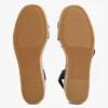 Espadrillas con plateau e cinturino in pelle