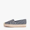 Espadrillas con plateau in tela a righe Espadrillas con plateau in tela a righe
