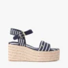 Espadrillas con zeppa a riga bretone