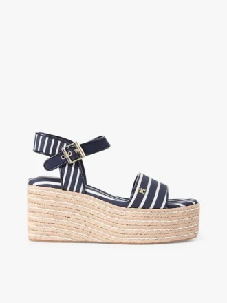 Espadrillas con zeppa a riga bretone