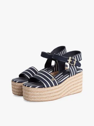 Espadrillas con zeppa a riga bretone