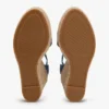 Espadrillas con zeppa in denim e logo in fettuccia Espadrillas con zeppa in denim e logo in fettuccia