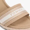 Espadrillas con zeppa in denim e logo in fettuccia Espadrillas con zeppa in denim e logo in fettuccia