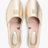 Espadrillas in pelle metallizzata con TH Monogram Espadrillas in pelle metallizzata con TH Monogram