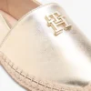 Espadrillas in pelle metallizzata con TH Monogram Espadrillas in pelle metallizzata con TH Monogram