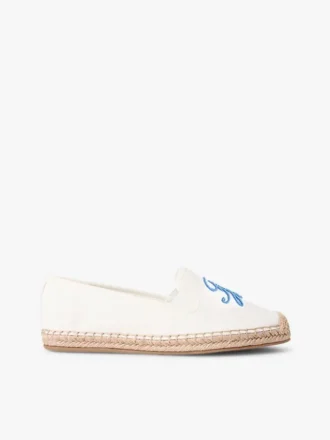 Espadrillas in tela con monogramma script