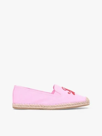 Espadrillas in tela con monogramma script