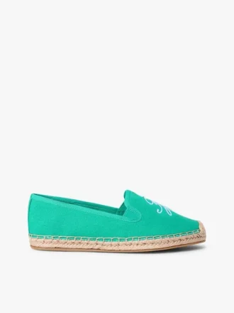 Espadrillas in tela con monogramma script