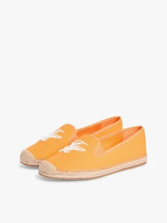 Espadrillas in tela con monogramma script
