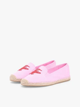 Espadrillas in tela con monogramma script
