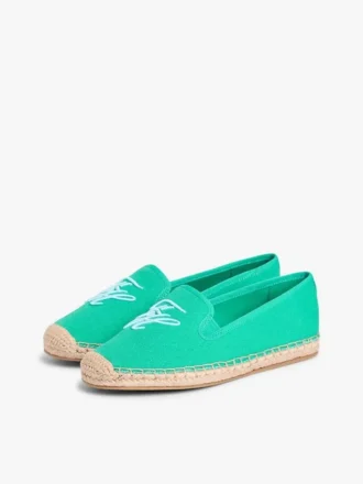 Espadrillas in tela con monogramma script