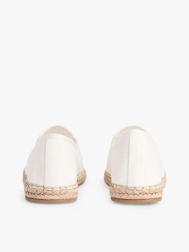Espadrillas in tela con monogramma script Espadrillas in tela con monogramma script