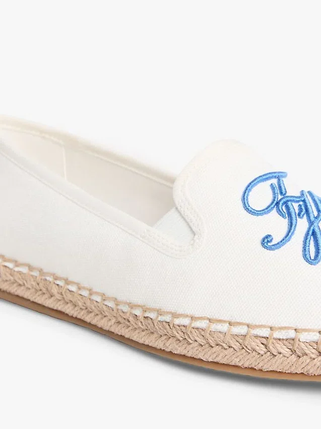 Espadrillas in tela con monogramma script Espadrillas in tela con monogramma script