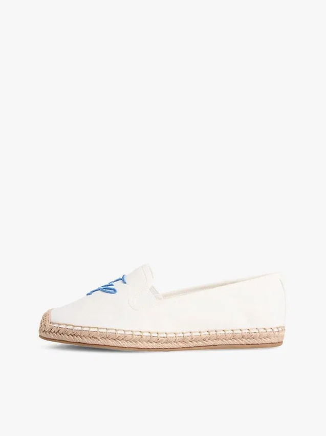 Espadrillas in tela con monogramma script Espadrillas in tela con monogramma script