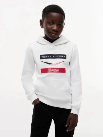 Felpa con cappuccio a zig-zag Tommy x Cadillac F1® Team per bambini