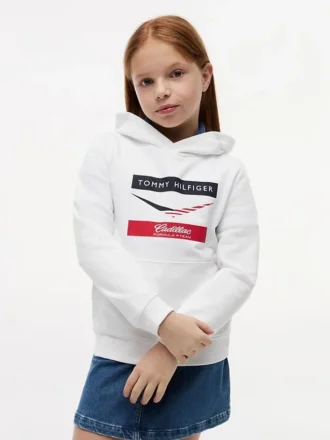 Felpa con cappuccio a zig-zag Tommy x Cadillac F1® Team per bambini
