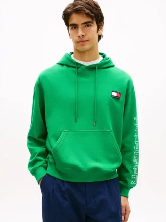 Felpa con cappuccio e logo Sail