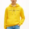 Felpa con cappuccio e logo Tommy ricamato Felpa con cappuccio e logo Tommy ricamato