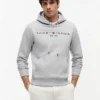 Felpa con cappuccio e logo Tommy ricamato Felpa con cappuccio e logo Tommy ricamato