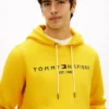 Felpa con cappuccio e logo Tommy ricamato Felpa con cappuccio e logo Tommy ricamato