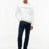 Felpa con cappuccio e logo Tommy ricamato Felpa con cappuccio e logo Tommy ricamato