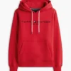 Felpa con cappuccio e logo Tommy ricamato Felpa con cappuccio e logo Tommy ricamato