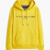 Felpa con cappuccio e logo Tommy ricamato Felpa con cappuccio e logo Tommy ricamato