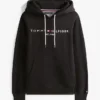 Felpa con cappuccio e logo Tommy ricamato Felpa con cappuccio e logo Tommy ricamato