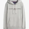 Felpa con cappuccio e logo Tommy ricamato Felpa con cappuccio e logo Tommy ricamato