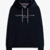 Felpa con cappuccio e logo Tommy ricamato Felpa con cappuccio e logo Tommy ricamato