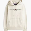 Felpa con cappuccio e logo Tommy ricamato Felpa con cappuccio e logo Tommy ricamato
