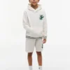 Felpa con cappuccio e monogramma ricamato per bambini Felpa con cappuccio e monogramma ricamato per bambini