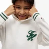 Felpa con cappuccio e monogramma ricamato per bambini Felpa con cappuccio e monogramma ricamato per bambini