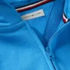Felpa con cappuccio e zip con bandiera tono su tono per bambini