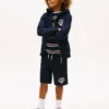 Felpa con cappuccio e zip con logo per bambini Felpa con cappuccio e zip con logo per bambini