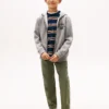 Felpa con cappuccio e zip con logo per bambini Felpa con cappuccio e zip con logo per bambini