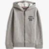 Felpa con cappuccio e zip con logo per bambini Felpa con cappuccio e zip con logo per bambini